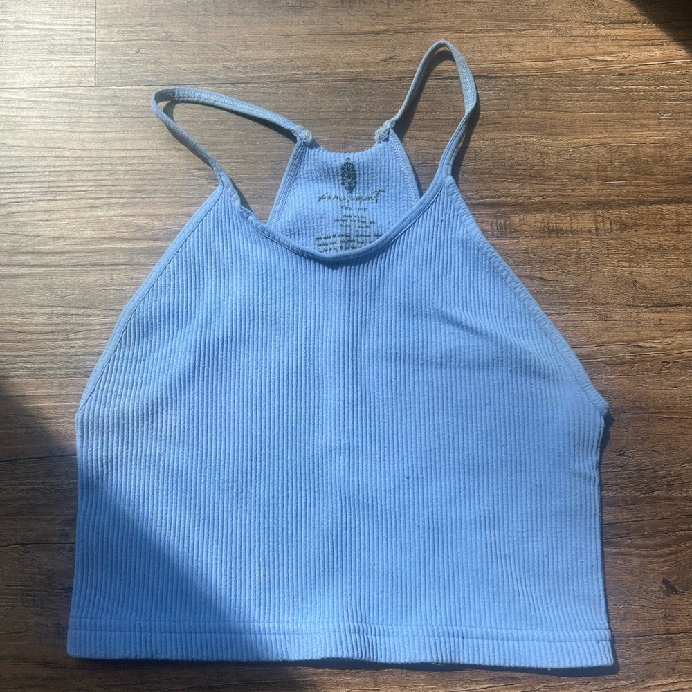 Free People Movement blue tank top
